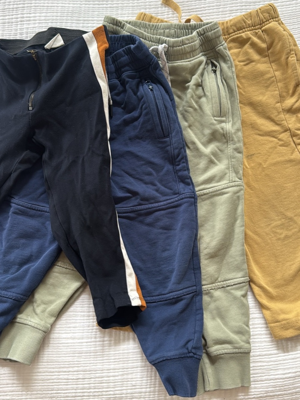 Hanna Andersson Kids Jogger Pants - Navy, Olive & Mustard